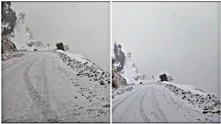 Zojila Pass New Update | Moderate Snowfall🌧️At Zojila Pass Road | 18 January 2025.