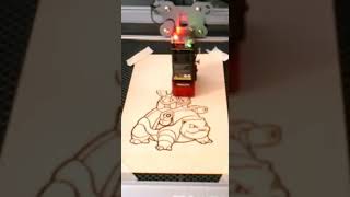 Wood Engraving Time Lapse - Pokemon Squirtle Stack  #woodengraving #pokemon #engravingwood #shorts