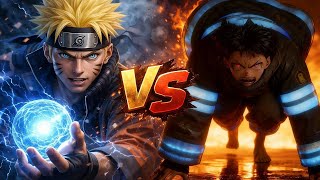 Naruto vs Shinra(Fire Force) epic anime live action battle