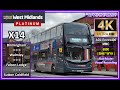 [National Express West Midlands] X14 ~ Birmingham, Tesco Express ➝ Sutton Coldfield【4K UW】