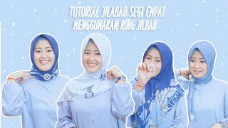 JILBAB SEGI EMPAT MENGGUNAKAN CINCIN/RING JILBAB || SIMPEL DAN GAK RIBET