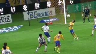 ベガルタ仙台 vs ガンバ大阪 -2012 J1第28節- ⑤ #10 梁ゴール！ (2012.10.06)