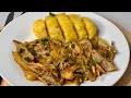 Yekola kolamba Dongo dongo na solo mbisi ya kokawuka /cuisine congolaise 🇨🇩