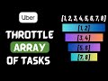 Throttle an array of tasks | Uber frontend interview question