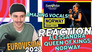 REACTION Alessandra - Queen Of Kings 🇸🇯 NORWAY 🇸🇯 Eurovision 2023 Grand Final (SUBTITLED) Reacción