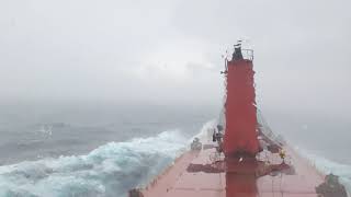 SHIP IN ROUGH WEATHER ARABIAN SEA MONSOON