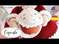 How to crochet a cupcake 🧁 Very easy amigurumi cupcake tutorial! Sub 🇺🇸🇪🇸/ GretaWings