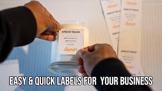 How To Make Label Stickers At Home For Small Business Without Cricut | Label Making for Any Products