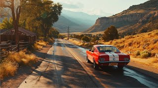 Happy Uplifting Driving Background Music | Scenic Travel Video with American Folk Music