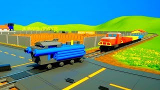 LEGO TRAIN VS TRAIN CRASH! - Brick Rigs
