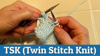 TSK (Twin Stitch Knit) Knitting Tutorial For Short Row Heels