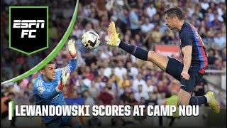 Robert Lewandowski scores at Camp Nou! 😤