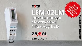 LEM-02LM Licznik energii 1-fazowy z MID Zamel exta