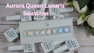 Aurora Queen Lunaris Collection | Korean Gel Polish Swatches | Sweetie Nail Supply