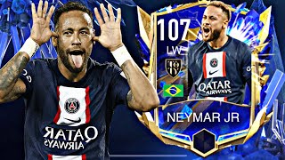 AMAZING LW 107 RATED NEYMAR JR GAMEPLAY REVIEW FIFA MOBILE 23 TOTY