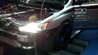 Evasive EVO X dyno with HKS GT3240 turbo