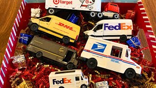 Diecast Delivery Vehicles: USPS Mail Truck, FedEx, UPS, DHL, Target Tractor Trailer