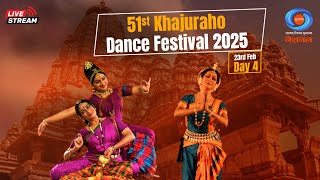 LIVE : 51st Khajuraho Dance Festival 2025 | Day - 04 |  DD National