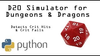 DnD D20 Dice Simulator in Python