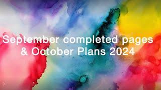 September completed pages &  October plans 2024