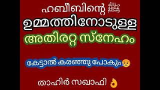 ഹബീബിന്റെ ﷺ സ്നേഹം👌 താഹിർ സഖാഫി. 👍🏼👍🏼