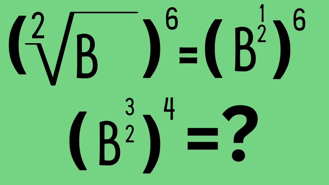 Fractional Exponents Youtube