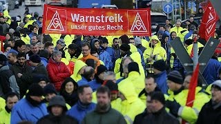 Warnstreiks in Deutschland