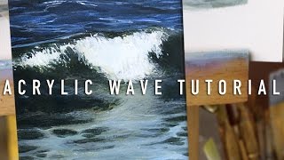 Realistic Wave Tutorial: Cheap Acrylic Paint!