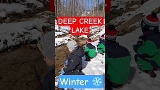 Deep Creek Lake Adventure! 🏔️❄️ Leo, Sam & Dylan Explore