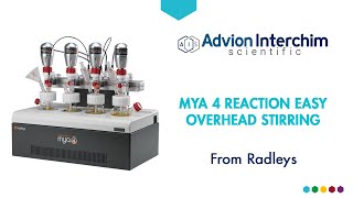 Radleys - Did you know? It's really easy to set up overhead stirring on the Mya 4 Reaction Station