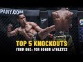 Top 5 Knockouts From ONE: FOR HONOR Athletes | ONE Highlights