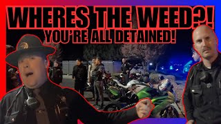 COPS HARASS BIKERS OVER FALSE WEED CLAIM!!!