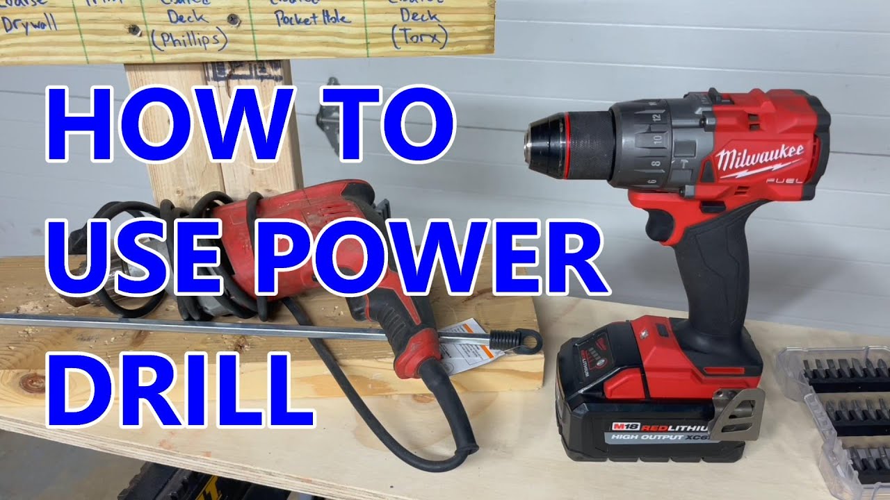 How To Use A Drill Driver And Impact Driver Youtube