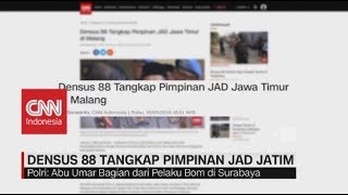 Densus 88 Tangkap Pimpinan JAD Jatim