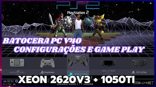 Batocera V40, configurações do emulador de Playstation 2 + gameplay.