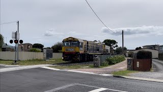 TasRail TR08 TR16 2008 TR12 #31 train crossing Moore Street Ulverstone