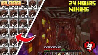 Mining ANCIENT DEBRIS For 24 Hours Straight In Minecraft Hardcore (#9) !
