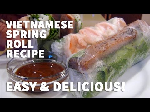 How to Make Vietnamese Fresh Spring Rolls - Goi Cuon with Shrimp and Pork How to Make Vietnamese Fresh Spring Rolls - Goi Cuon with Shrimp and Pork