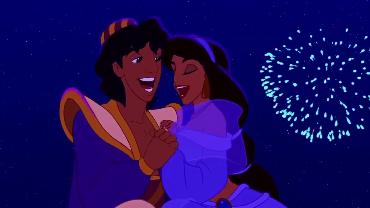 Aladdin - Happy Ending Scene ️ ️ ️ - YouTube