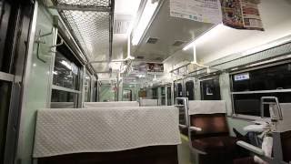 JR山陽本線の115系 車内風景　JR Sanyō Main Line　(2016.10)