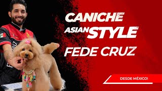 Cómo cortar el pelo a un perro caniche en estilo Asian en la peluquería canina con Fede Cruz