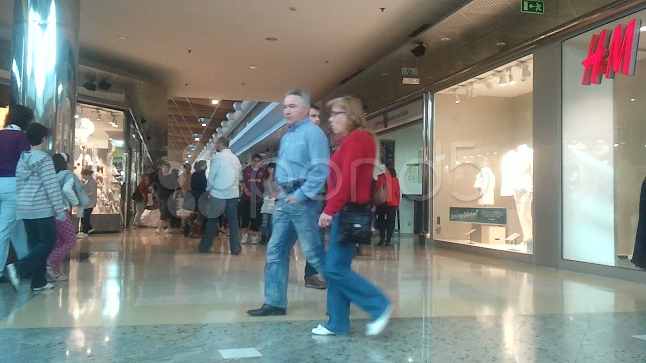 People Walking In A Shopping Mall. Stock Footage - YouTube