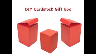 DIY #Cardstock Gift Box | #Cardboard Gift Box | DIY Box | Crafts Talk