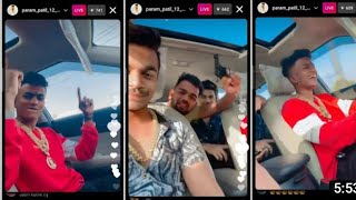 param Patil live on Instagram with Friends on  night 12:30 am