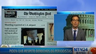 Senadores demócratas exigen a Trump respetar a la prensa