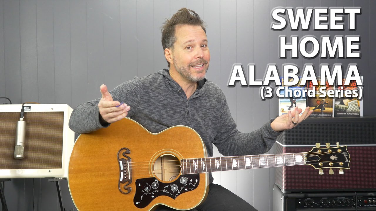 Sweet Home Alabama By Lynyrd Skynyrd 3 Chord Series Easy Guitar