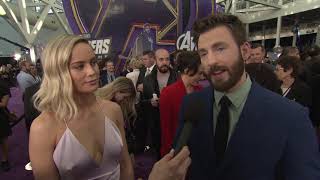 Avengers Endgame World Premiere Los Angeles - Itw Chris Evans and Brie Larson (official video)