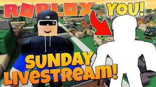 Sunday Roblox Live Stream Playing Games with YOU!