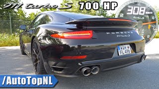 PORSCHE 911 TURBO S 991.1 700HP | 100-300 \u0026 INSANE SOUND by AutoTopNL