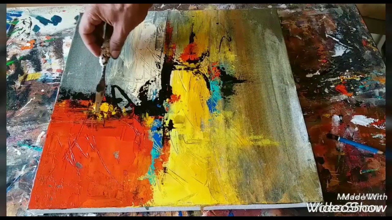 Abstract Painting Demonstration Painting Watercolor